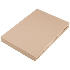 Novel NAPÍNACIA PLACHTA NA BOXSPRIN, džersej, hnedá, 90/220 cm vyobraziť