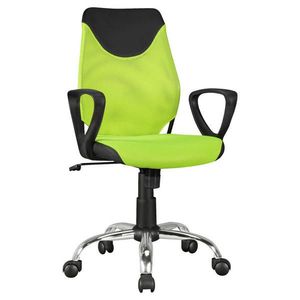 MID.YOU OTOČNÁ STOLIČKA PRE MLÁDEŽ, vzhľad kože, sieť, limetková vyobraziť