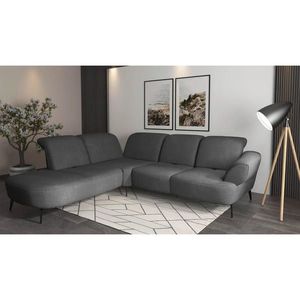 Sit & More ROHOVÁ SEDAČKA, textil, tmavosivá vyobraziť