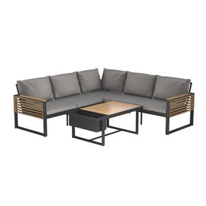 Ambia Garden TERASOVÁ SEDACIA SÚPRAVA drevo, kov, textil vyobraziť