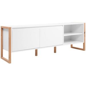 MID.YOU SKRINKA POD TV, biela, dub artisan, 160/55/40 cm vyobraziť