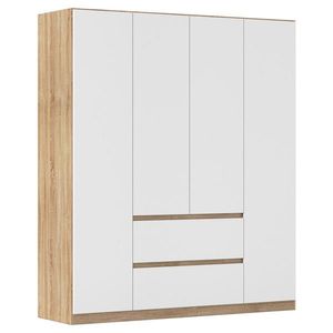 Rauch Möbel SKRIŇA S OTOČNÝMI DVERAMI, biela, farba duba, 181/210/54 cm vyobraziť