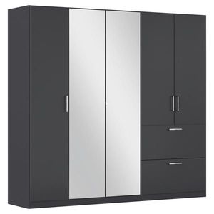 Rauch Möbel SKRIŇA S OTOČNÝMI DVERAMI, sivá, 225/210/54 cm vyobraziť