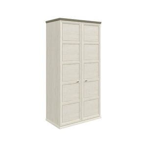 Hom`in SKRIŇA S OTOČNÝMI DVERAMI, sivá, biela, 104/209, 5/60 cm vyobraziť