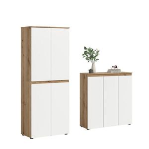 Livetastic PREDSIEŇOVÁ SKRIŇA, biela, farba duba, 190/175/37 cm vyobraziť