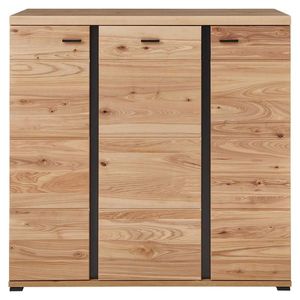 Linea Natura VYSOKÁ KOMODA, jaseň, farba jaseňa, dub artisan, 124/120/42 cm vyobraziť