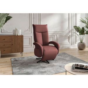 Sit & More KRESLO, koža, červenohnedá vyobraziť