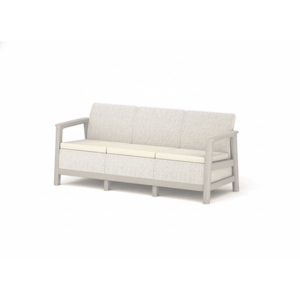 KETER Pohovka SCANDI LINDI 3 | Pebble Grey / Soft beige vyobraziť
