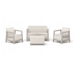 KETER Záhradný set SCANDI LINDI | Pebble Grey / Soft beige vyobraziť