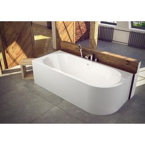BESCO - Asymetrická vaňa AVITA - Nožičky k vani - S nožičkami, Rozmer vane - 170 × 75 cm, Spôsob prevedenia - Ľavé VANAVIT170L + OLVPINOZ vyobraziť