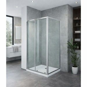 HOPA - VÝHODNÝ SET - OBDĹŽNIK SMART SELVA + PINA s vaničkou - Farba rámu zásteny - Hliník chróm, Rozmer A - 100, Rozmer B - 80, Smer zatváranie - Univerzálny Ľavé / Pravé, Výplň - Číre bezpečnostné sklo - 4/6 mm OLOBD10080CC1 vyobraziť
