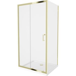 MEXEN/S - Apia Sprchovací kút 90x70, transparent, zlato + vanička so sifónom 840-090-070-50-00-4010G vyobraziť