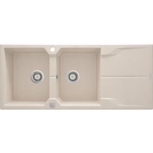 DEANTE - Andante beige - Granitový drez, 2 - bowl s odkvapkávačom ZQN_5213 vyobraziť