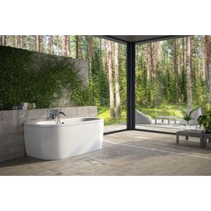 BESCO - Voľne stojaca vaňa VISTA (Tursa) - Farba - Biela, Rozmer vane - 170 × 75 cm VANTUR170 vyobraziť