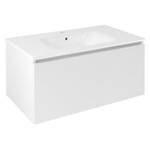 SAPHO - LOREA umývadlová skrinka 90x44x51, 2cm, 1x zásuvka, biela mat LE090-3131 vyobraziť