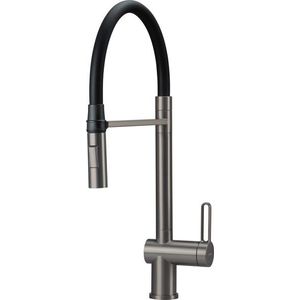 DEANTE - Magnetic kuchynská batéria s elastickou výpustou - 2 typy prúdu titán BRM_D72M vyobraziť