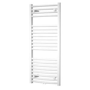 Mereo Vykurovací rebrík, oblý, 600x1850 mm, biely, stredové pripojenie MT44S vyobraziť