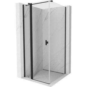 MEXEN/S - Mist T sprchovací kút dvere krídlové 95 x 95, transparent, čierna 8A4T-095-095-70-00 vyobraziť