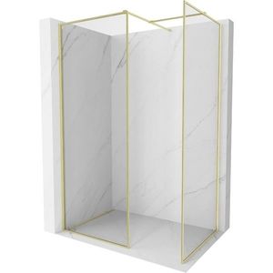 MEXEN/S - Kyoto-XF Sprchová zástena WALK-IN s rámom 120x110, transparent 10 mm, zlato kefovaná 800-120-202-04-55-110-XF vyobraziť