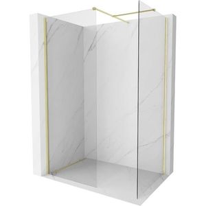 MEXEN/S - Kyoto-X Sprchová zástena WALK-IN 120 x 80, transparent 10 mm, zlato kefovaná 800-120-202-55-00-080-X vyobraziť