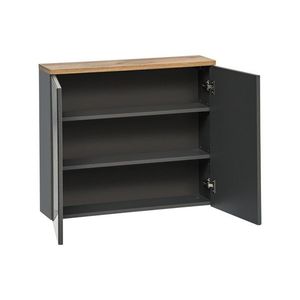 COMAD - Zrkadlová skrinka 80cm 2 dvierka BALI GRAPHITE 5907611647622 vyobraziť