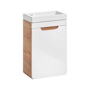 COMAD - Skrinka pod umývadlo 40cm 1 dvierka ARUBA biela 5907611649763 vyobraziť