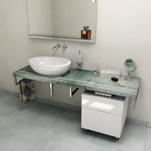 SAPHO - AVICE doska pod umývadlo 130x50cm, hrúbka 5cm, Aquamarine AV136 vyobraziť