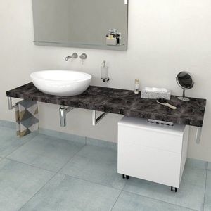 SAPHO - AVICE doska pod umývadlo 120x50cm, hrúbka 5cm, štiepaný kameň AV129 vyobraziť