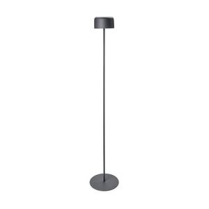 Solárna akumulátorová stojaca lampa, sivá vyobraziť