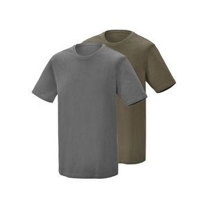 PARKSIDE® Pánske tričká, 2 kusy (zelená/sivá, S (44/46)) vyobraziť