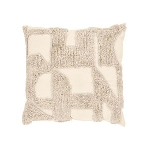LIVARNO® Dekoratívny vankúš, 45 x 45 cm (geometrický vzor/béžová) vyobraziť
