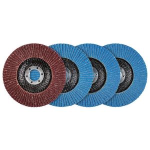 PARKSIDE® Príslušenstvo pre uhlovú brúsku (súprava vejárových brúsnych kotúčov, 4-dielna) vyobraziť