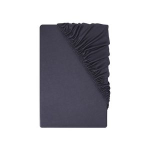 LIVARNO® Napínacia plachta z džersejového mikrovlákna, 90 – 100 x 200 cm (tmavomodrá) vyobraziť