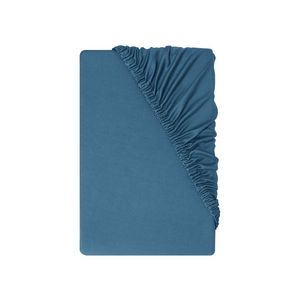 LIVARNO® Napínacia plachta z džersejového mikrovlákna, 90 – 100 x 200 cm (modrá) vyobraziť