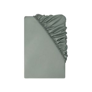 LIVARNO® Napínacia plachta z bavlneného saténu, 140 – 160 x 200 cm (zelená) vyobraziť
