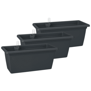 PARKSIDE® Kvetináč, 40 cm, antracitový, 3 kusy vyobraziť