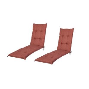 LIVARNO® Podsedák na kreslo Valencia/Miami, červený, 2 kusy vyobraziť