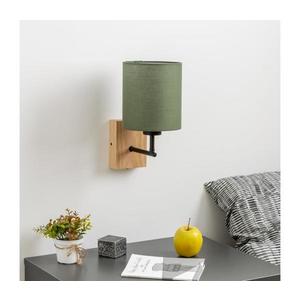 BRILAGI - Nástenná lampa NUBILA WOOD 1xE27/25W/230V dub/zelená BG1561+BG1576 vyobraziť