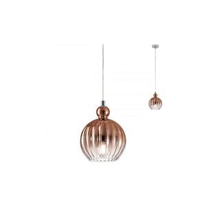 Redo 01-2064 - Luster na lanku PLUMEN 1xE14/42W/230V pr. 15 cm meď 01-2064 vyobraziť