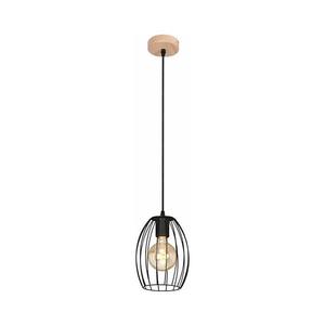 Luster na lanku 1xE27/60W/230V čierna vyobraziť