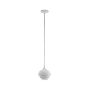 Eglo 97212 - Závesný luster na lanku CAMBORNE 1xE27/60W/230V biela priemer 190 mm 97212 vyobraziť