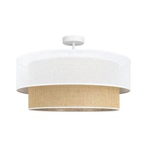 Prisadený luster BORHO 1xE27/60W/230V, priemer 40 cm, biela/juta 0251 vyobraziť