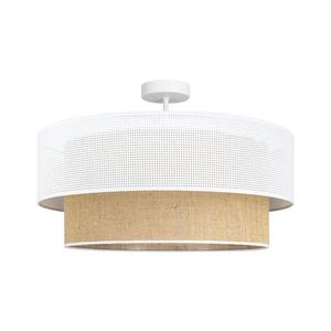 Prisadený luster BORHO 1xE27/60W/230V pr. 50 cm biela/juta 0378 vyobraziť