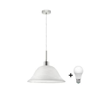 Eglo LED luster na lanku 1xE27/60W/230V biely/číry 1xEG32515+1xNSLA50010 vyobraziť