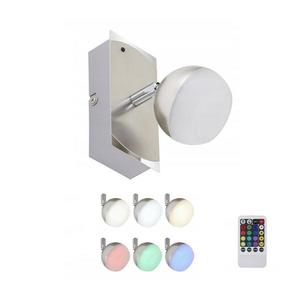Briloner 2040-012 - RGB stmievateľné bodové LED svietidlo, 3, 3 W, 230 V, s diaľkovým ovládaním 2040-012 vyobraziť