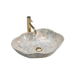 REA-U0620 - Umývadlo na dosku PEARL 38x50, 5 cm keramika/sivá/béžová/imitácia kameňa REA-U0620 vyobraziť