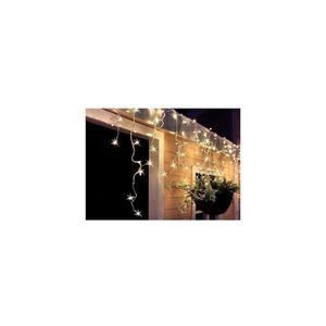 LED vianočné záves, cencúle, 120 LED, 3m x 0, 7m, prívod 6m, vonkajšie, teplé biele svetlo, pamäť, časovač, 1V40-WW vyobraziť
