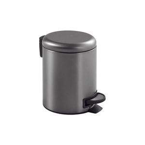 Gedy - odpadkový kôš POTTY 3 l s tichým zatváraním, metalická sivá 320981 vyobraziť