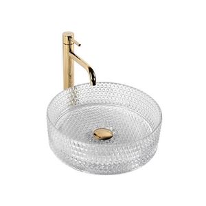REA-U9670 - Umývadlo na dosku CRISTAL 35, 5 cm sklo/priehľadné REA-U9670 vyobraziť