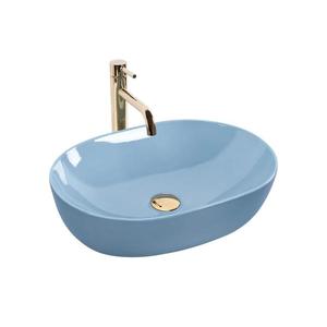REA-U6620 - Umývadlo na dosku LISA 35x49 cm keramika/lesklá modrá REA-U6620 vyobraziť